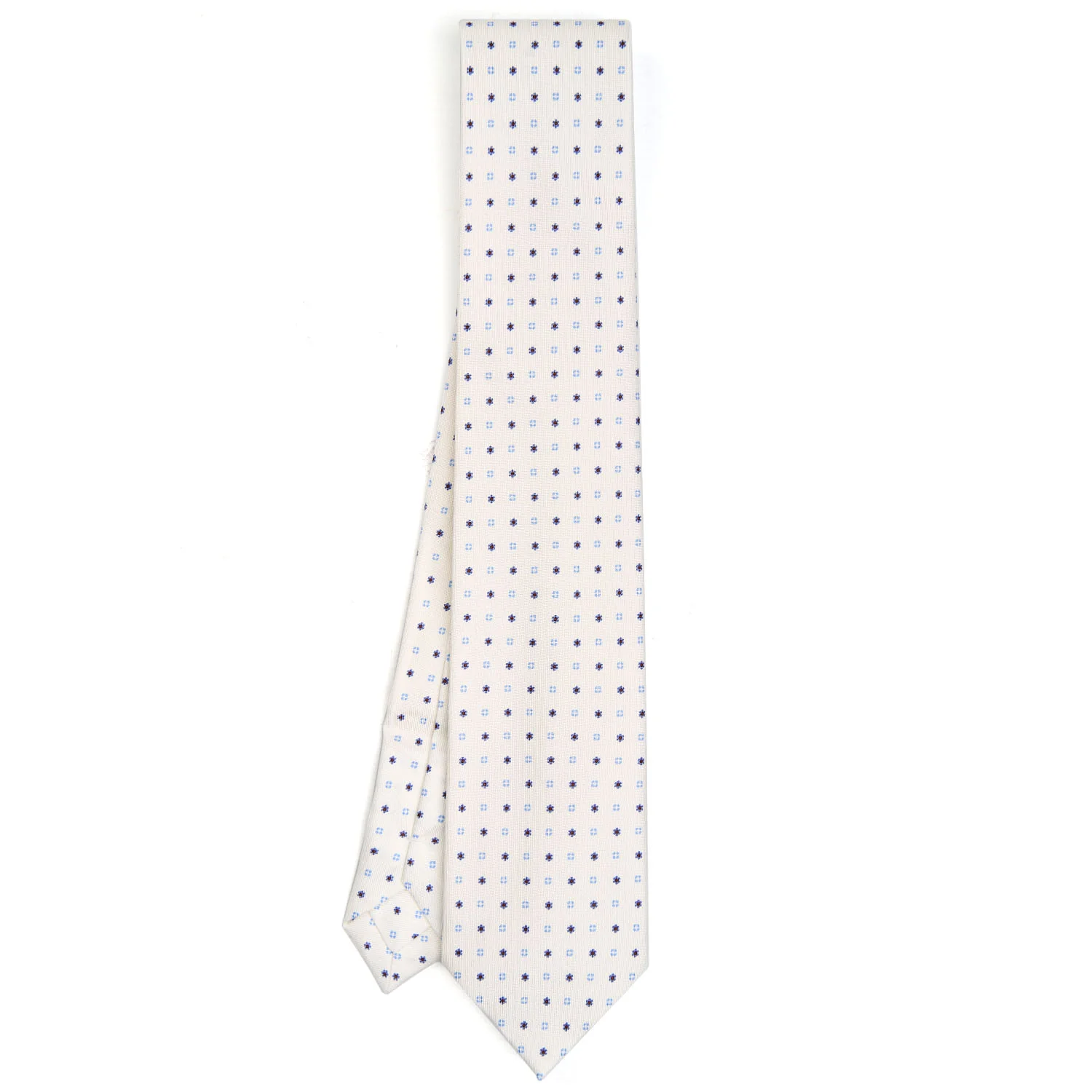 WHITE EXTRA LONG SARTORIAL SILK TIE - Image 2