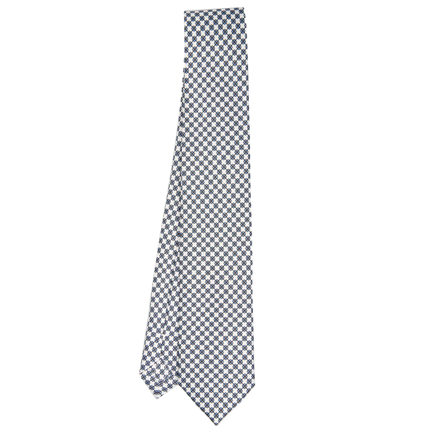 WHITE SARTORIAL 7 CM SILK TIE - Image 2