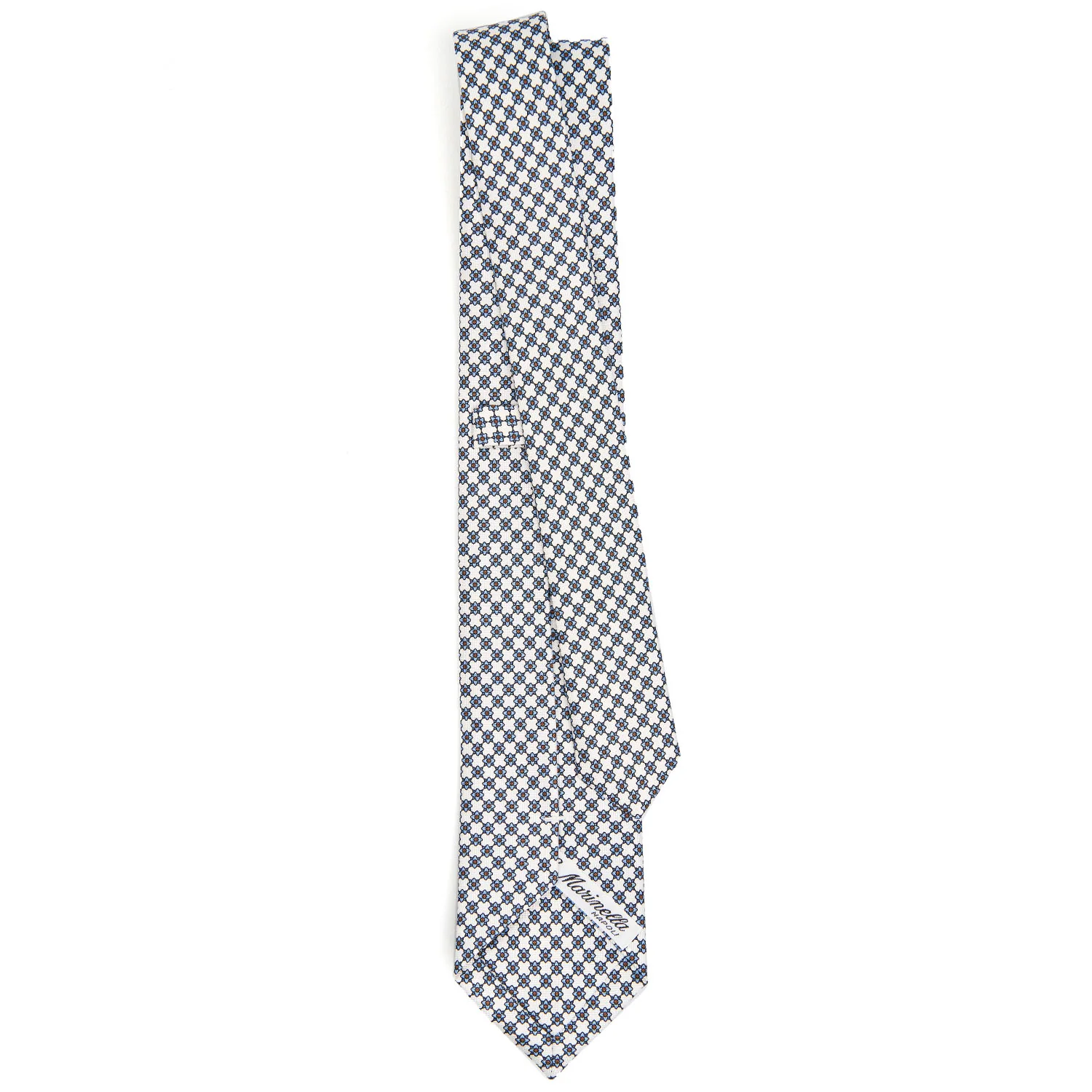 WHITE SARTORIAL 7 CM SILK TIE - Image 3