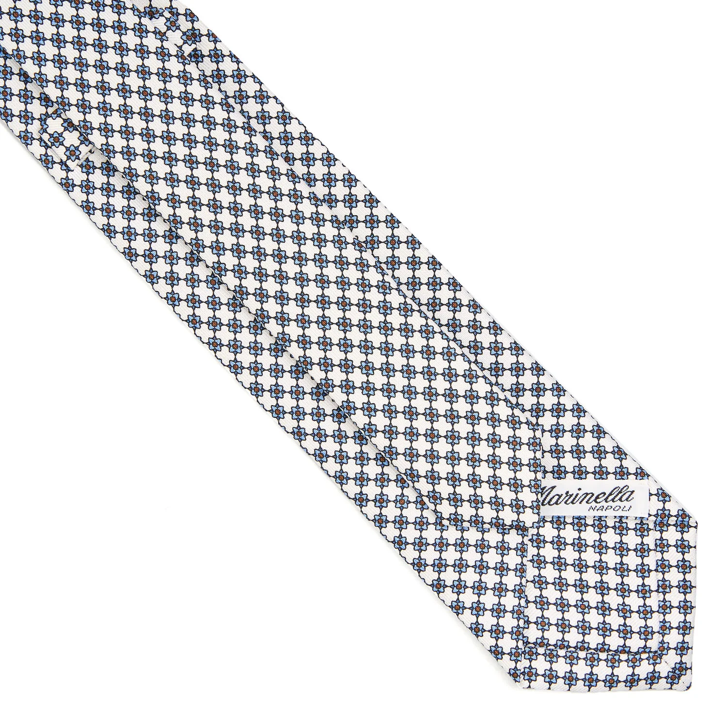 WHITE SARTORIAL 7 CM SILK TIE - Image 4
