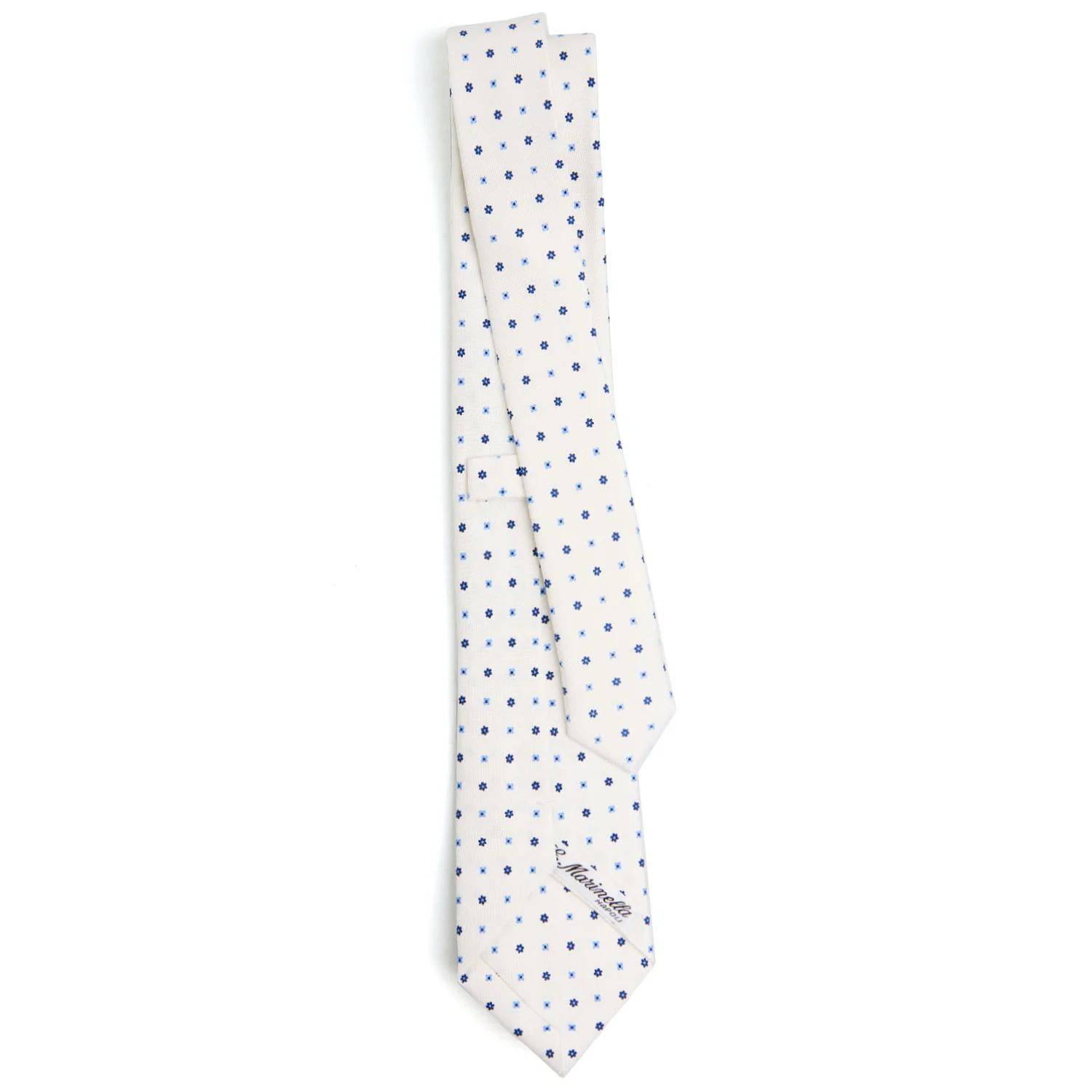 WHITE SARTORIAL 7 CM SILK TIE - Image 3