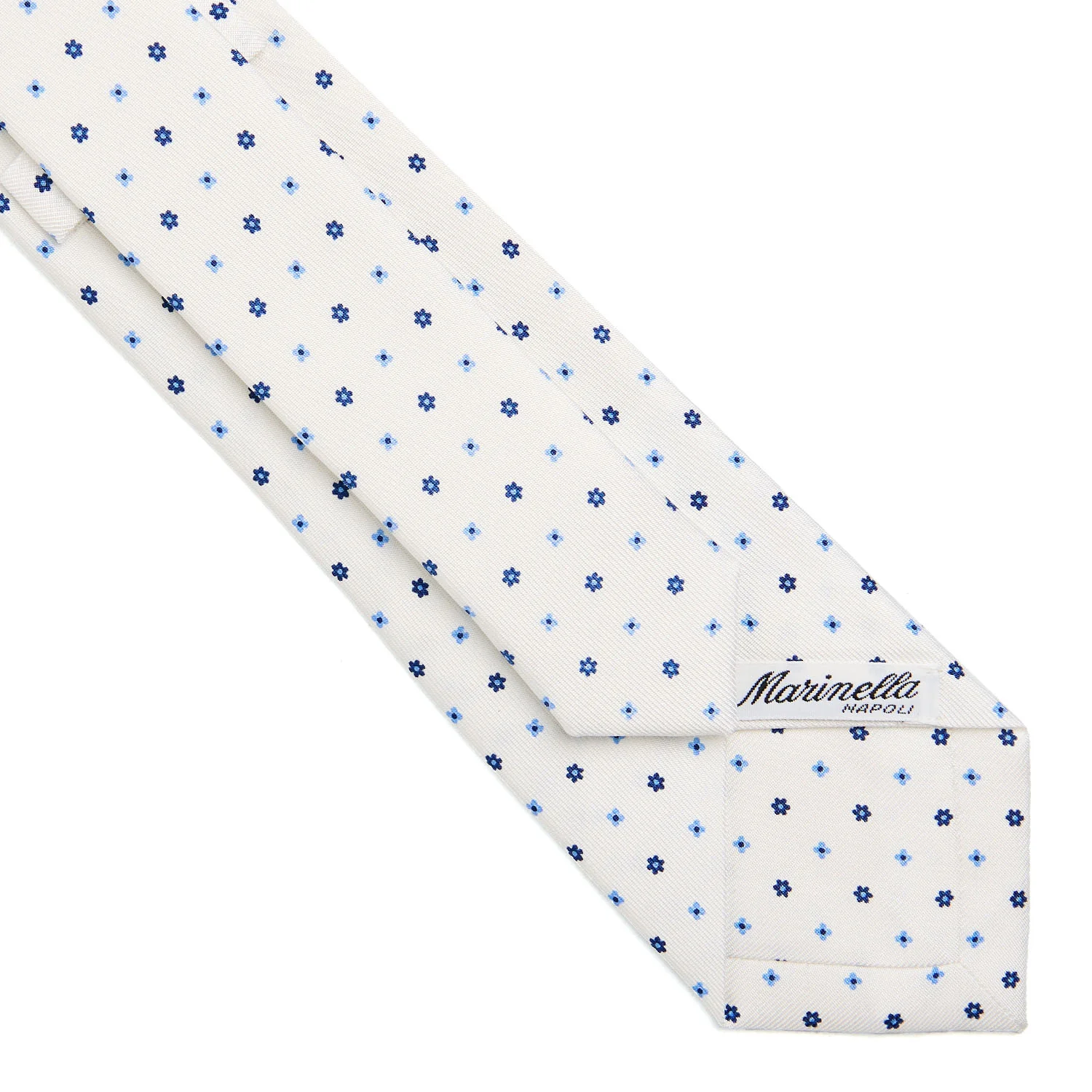 WHITE SARTORIAL 7 CM SILK TIE - Image 4