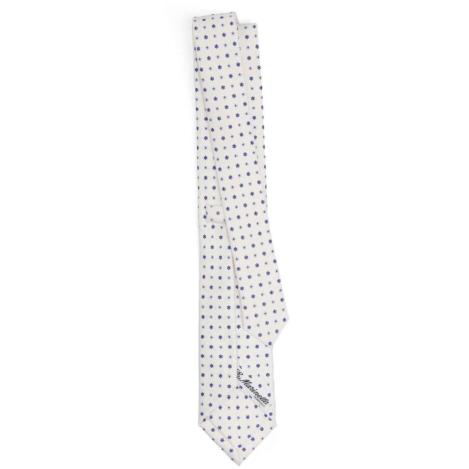 WHITE SARTORIAL 7 CM SILK TIE - Image 3
