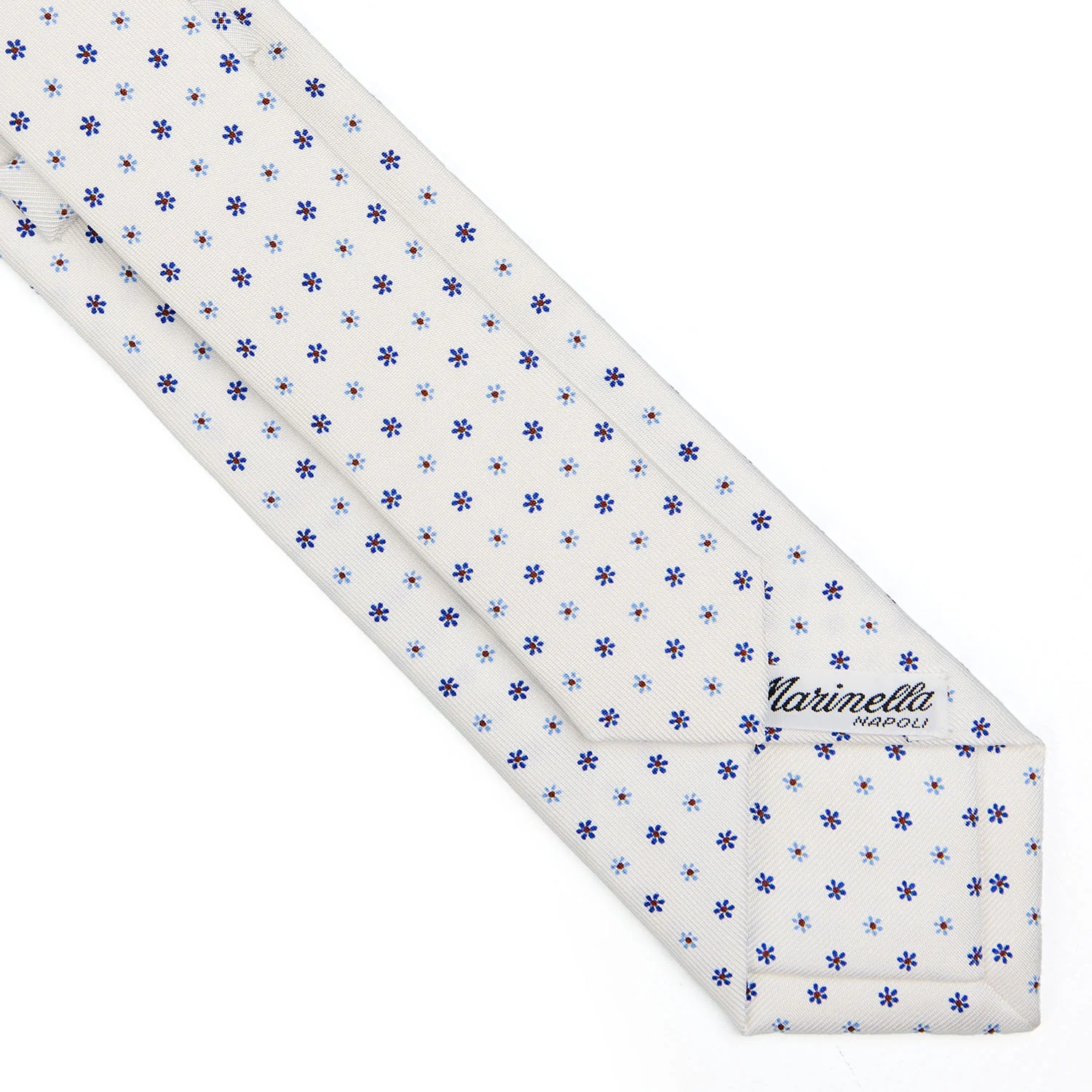 WHITE SARTORIAL 7 CM SILK TIE - Image 4