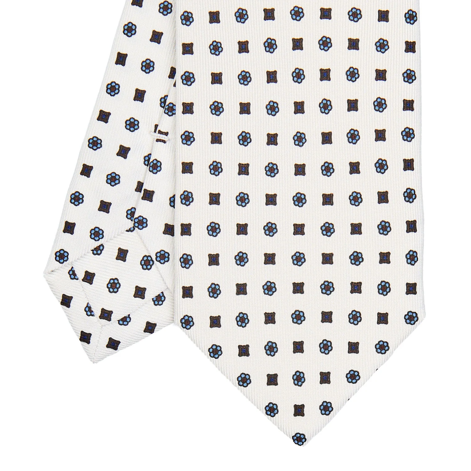 WHITE SARTORIAL 7 CM SILK TIE