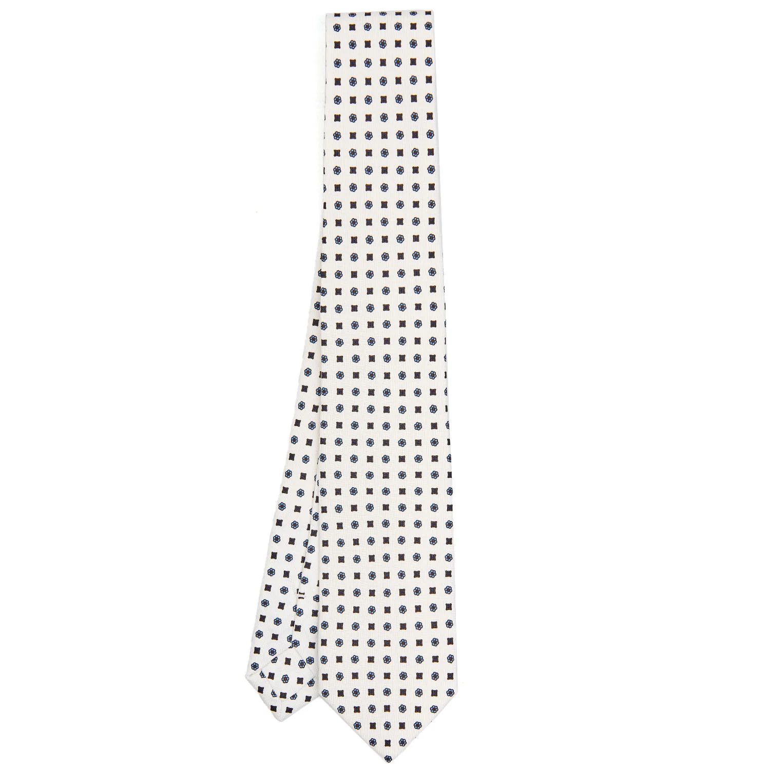 WHITE SARTORIAL 7 CM SILK TIE - Image 2
