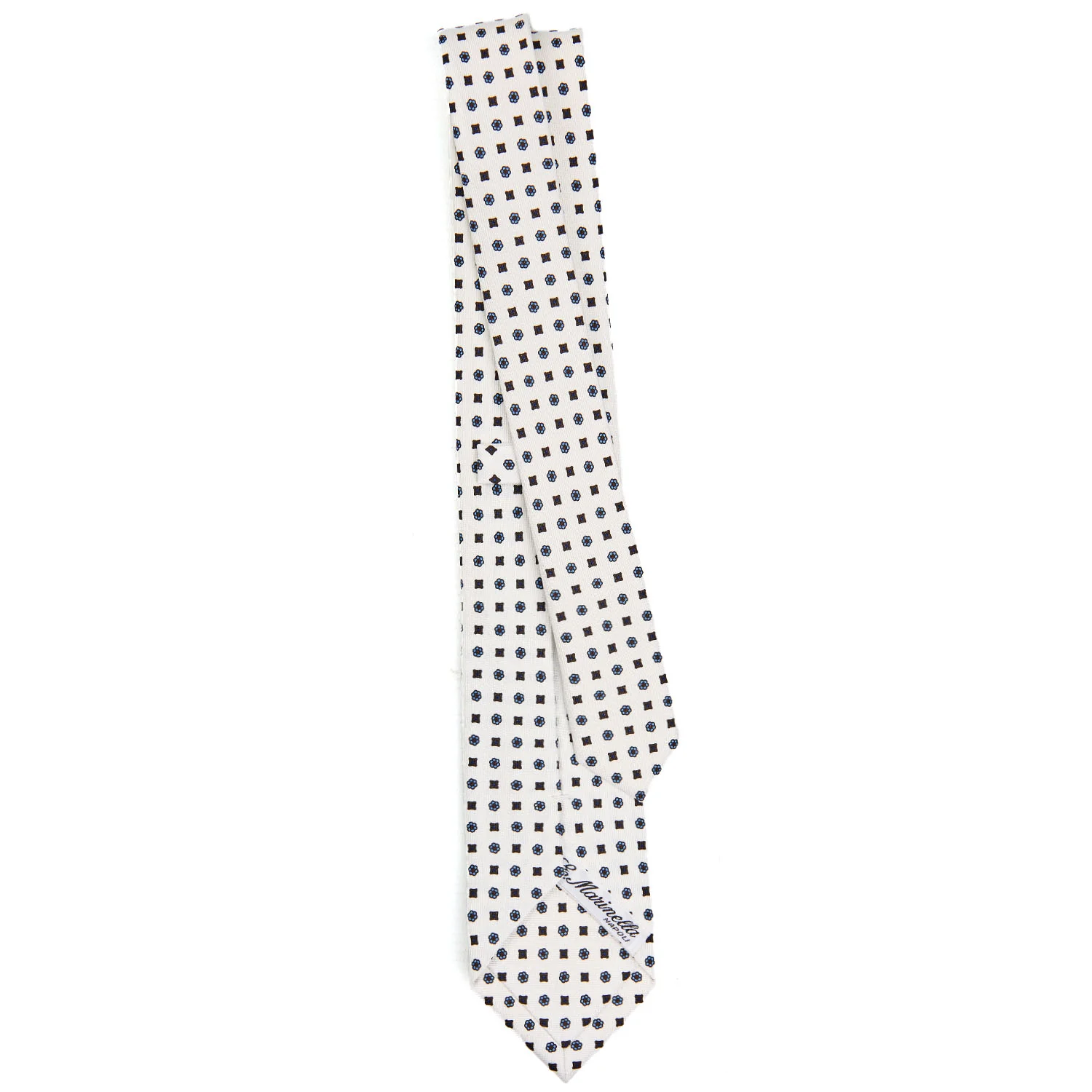 WHITE SARTORIAL 7 CM SILK TIE - Image 3