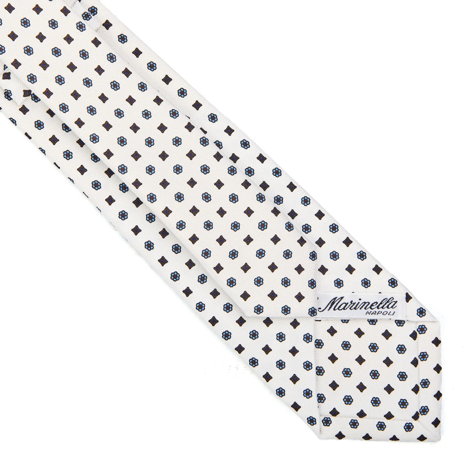 WHITE SARTORIAL 7 CM SILK TIE - Image 4