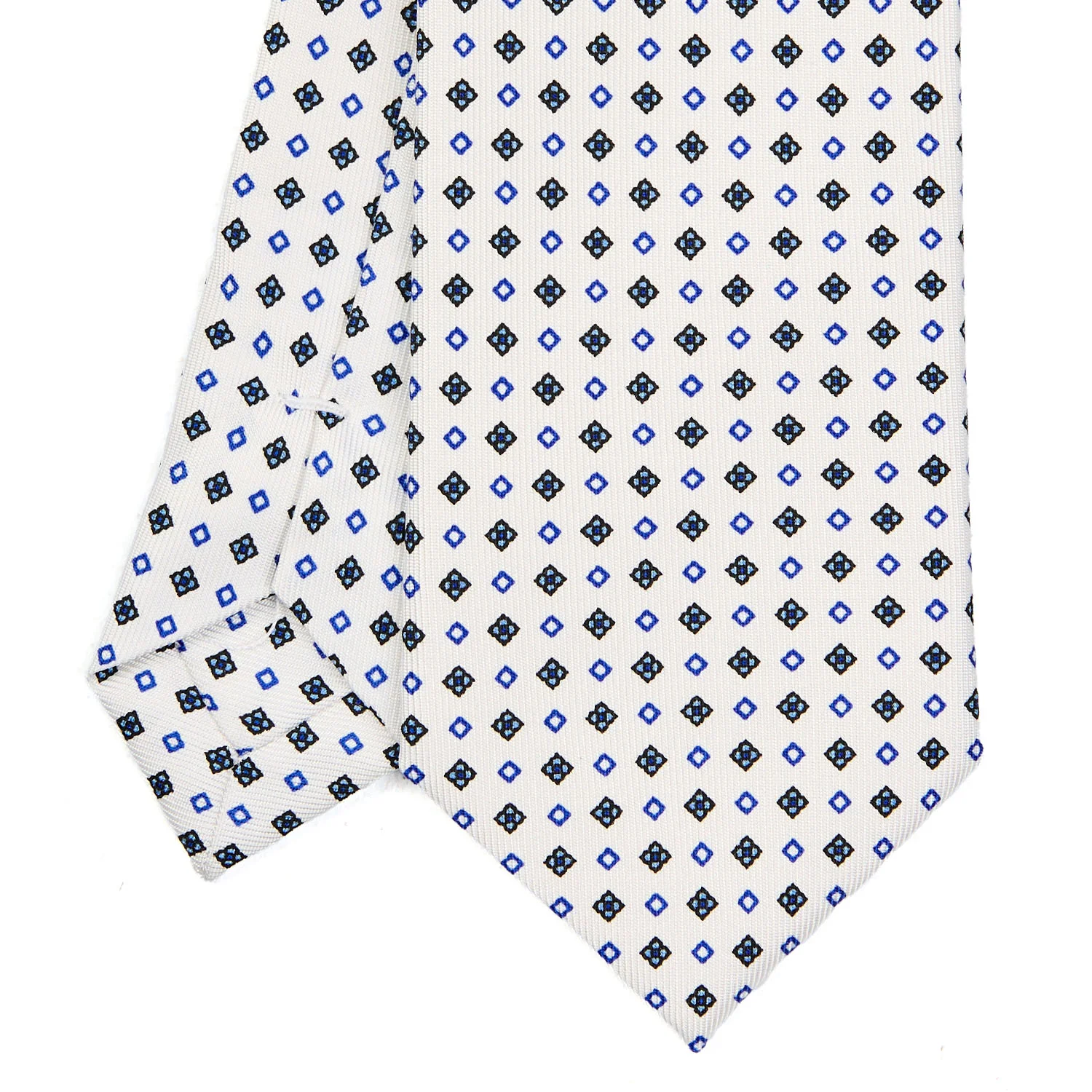 WHITE SARTORIAL 7 CM SILK TIE