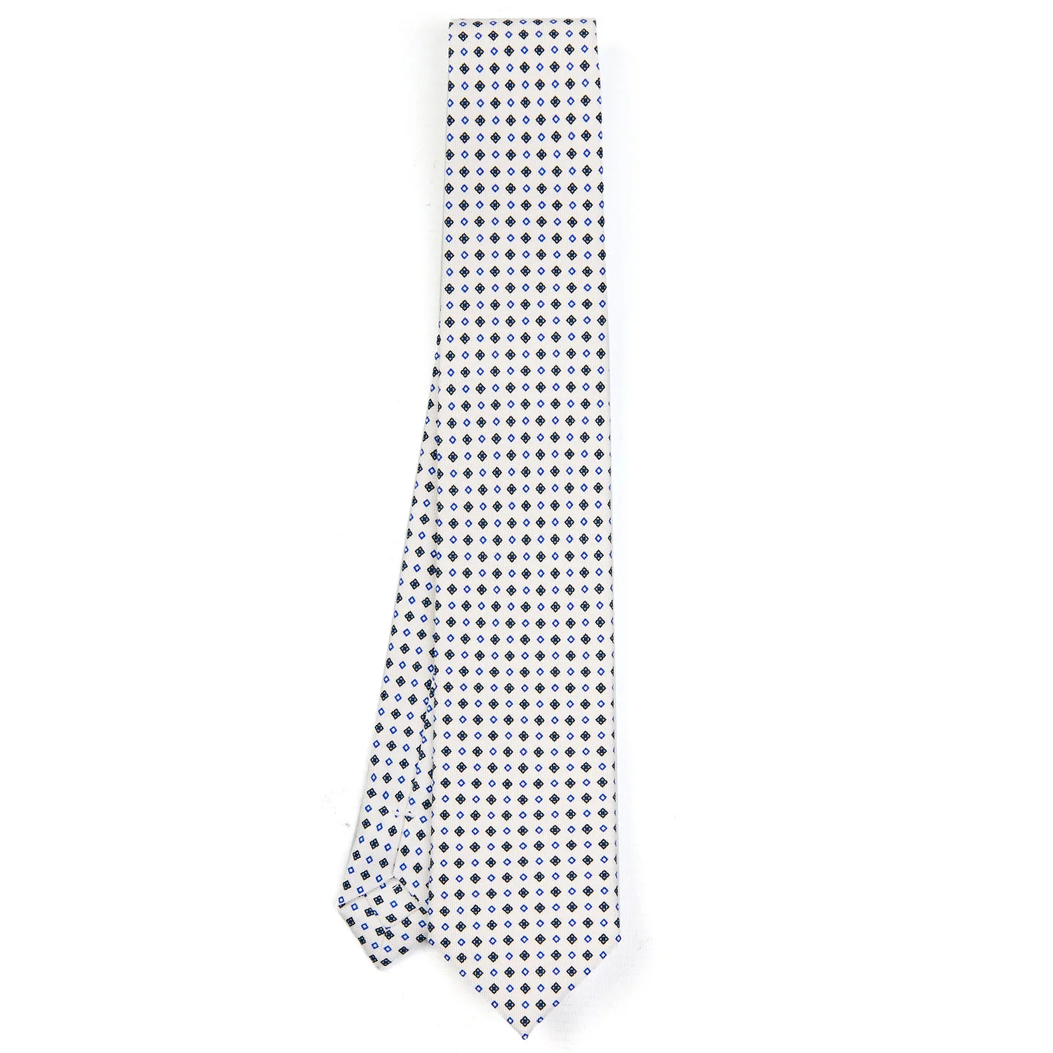 WHITE SARTORIAL 7 CM SILK TIE - Image 2