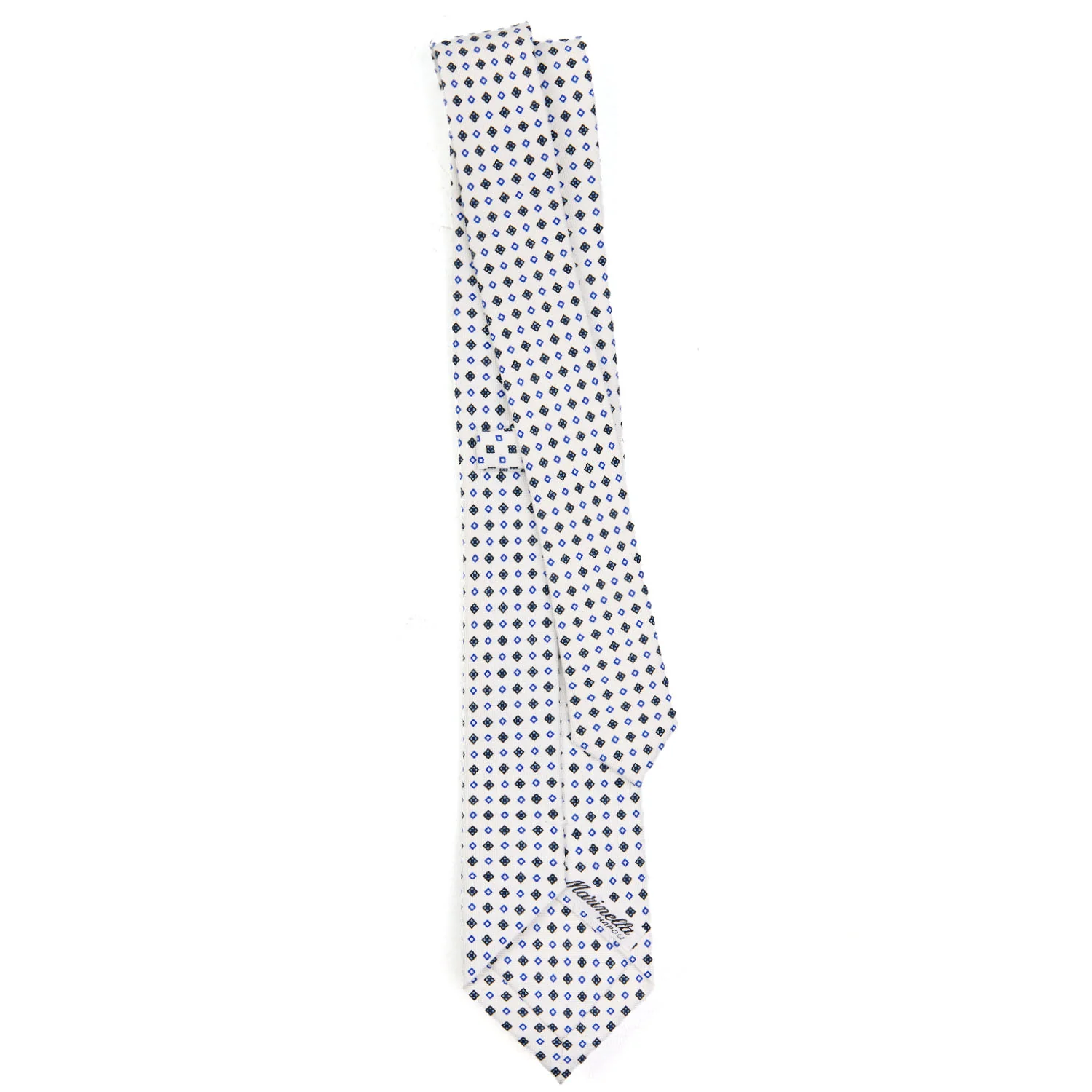 WHITE SARTORIAL 7 CM SILK TIE - Image 3