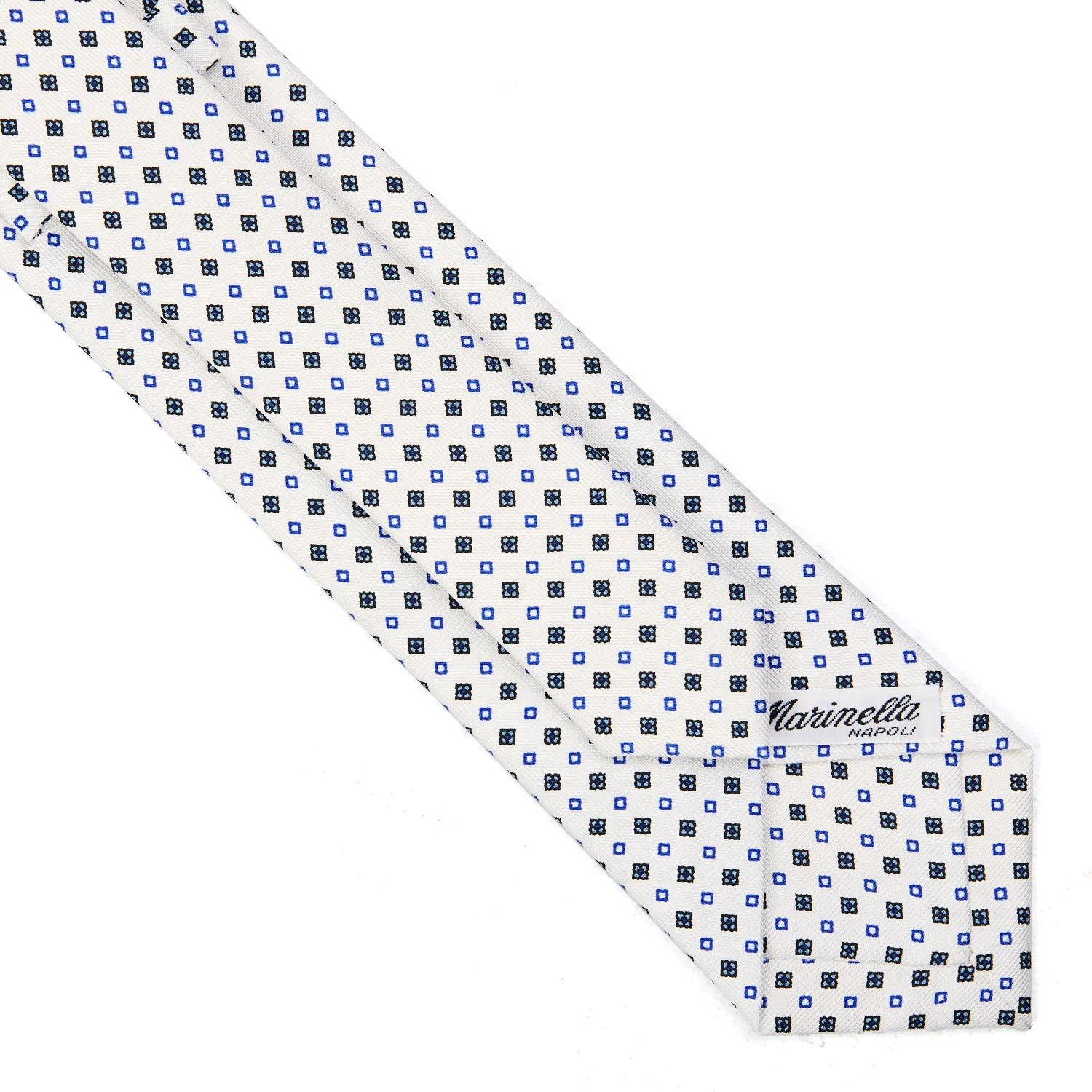 WHITE SARTORIAL 7 CM SILK TIE - Image 4