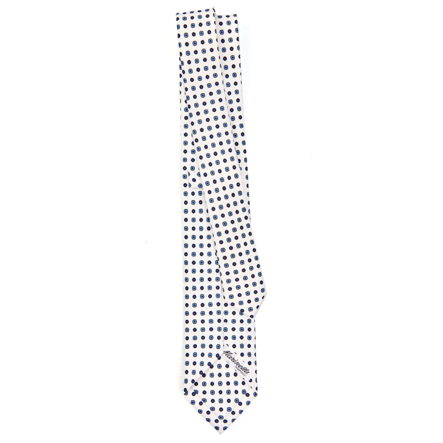 WHITE SARTORIAL 7 CM SILK TIE - Image 3