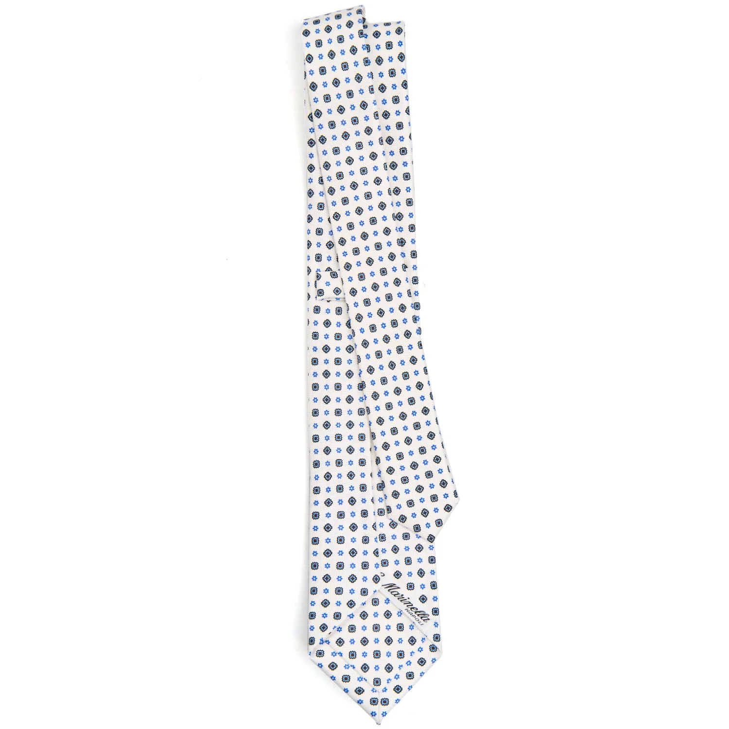 WHITE SARTORIAL 7 CM SILK TIE - Image 3