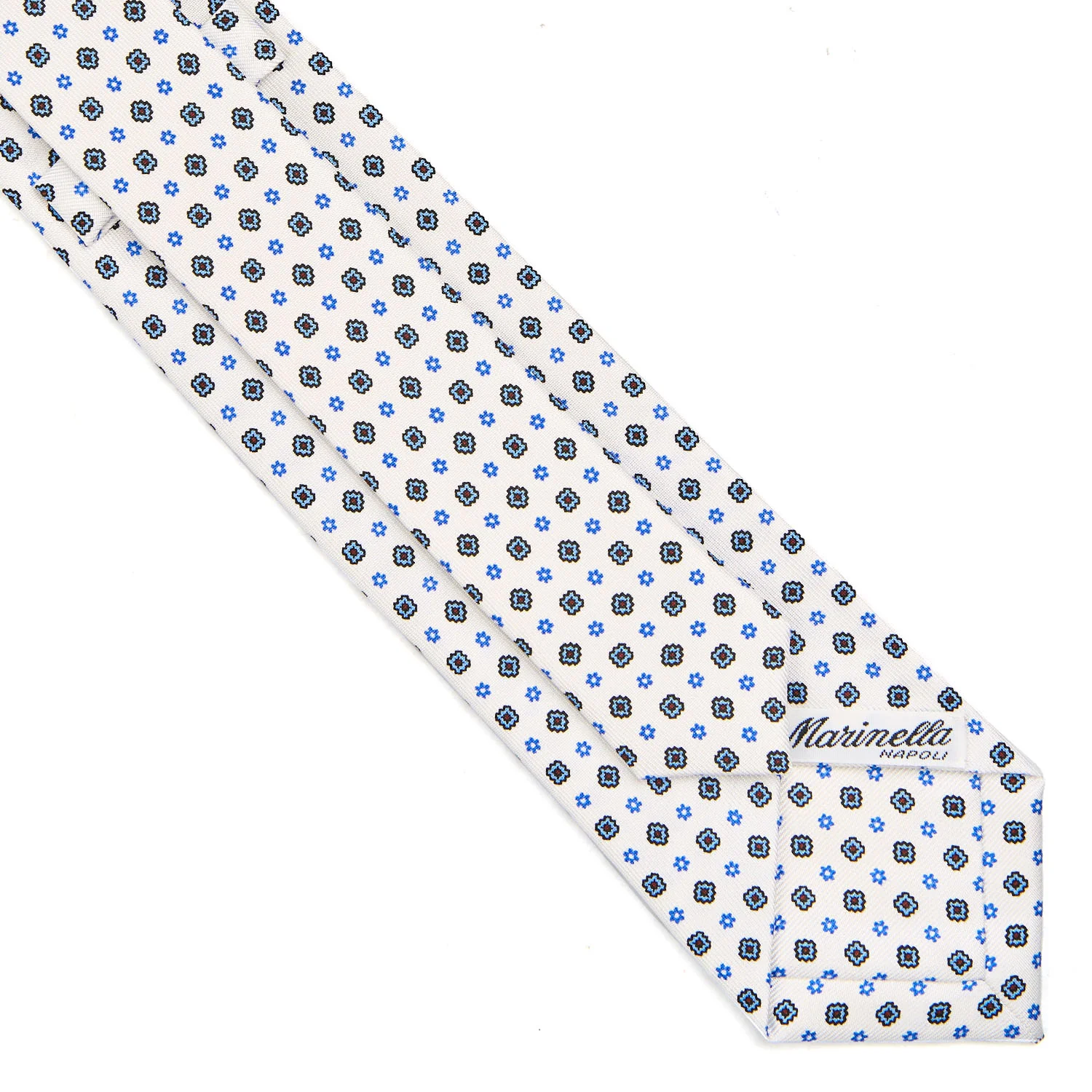WHITE SARTORIAL 7 CM SILK TIE - Image 4