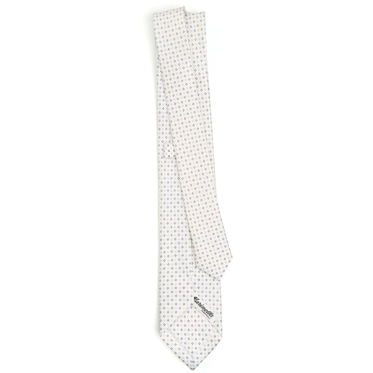 WHITE SARTORIAL 7 CM SILK TIE - Image 3