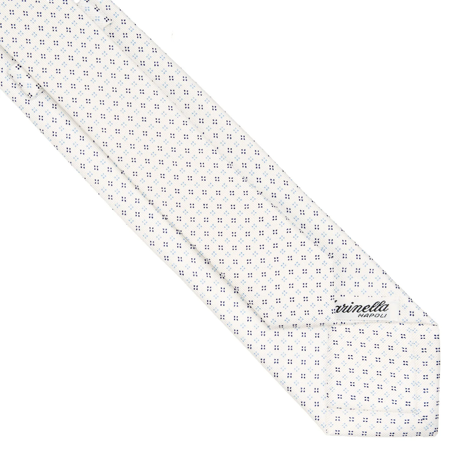 WHITE SARTORIAL 7 CM SILK TIE - Image 4