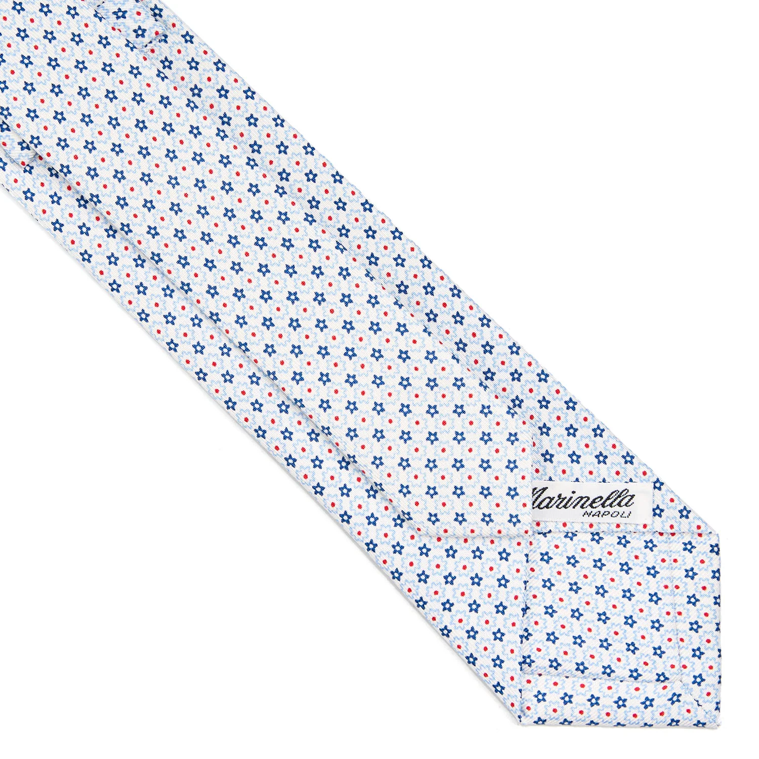 WHITE SARTORIAL 7 CM SILK TIE - Image 4
