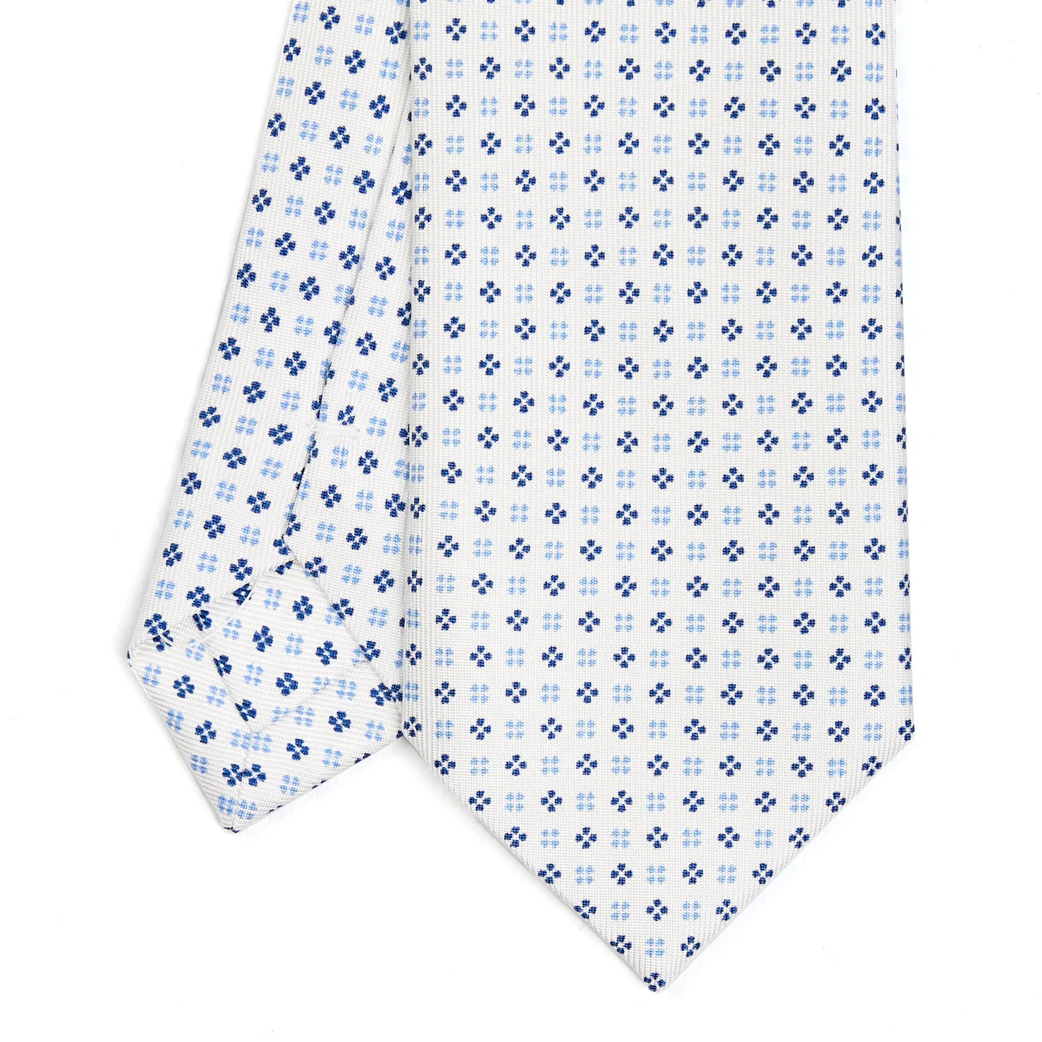 WHITE SARTORIAL 7 CM SILK TIE