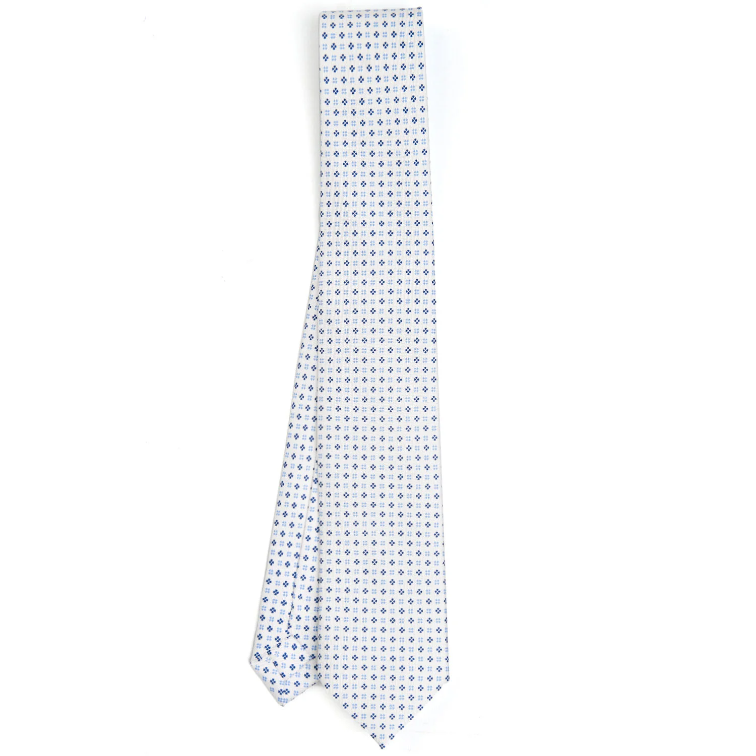 WHITE SARTORIAL 7 CM SILK TIE - Image 2