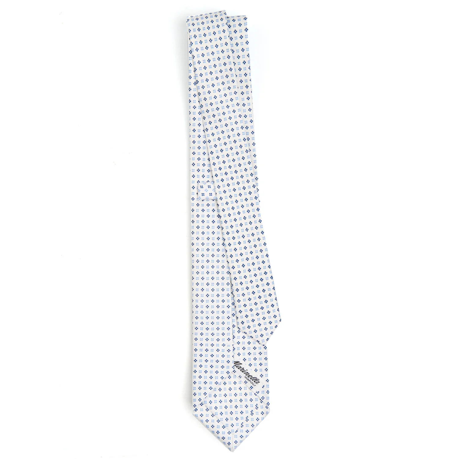 WHITE SARTORIAL 7 CM SILK TIE - Image 3