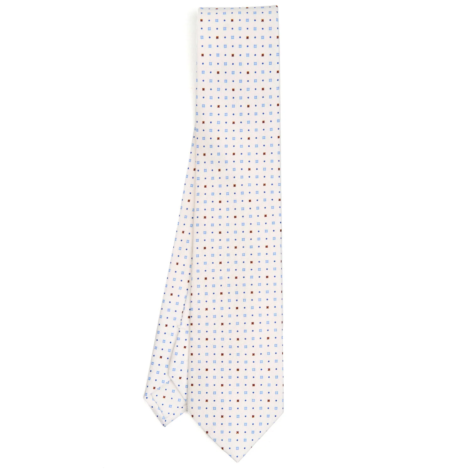 WHITE SARTORIAL CLASSIC SILK TIE - Image 2