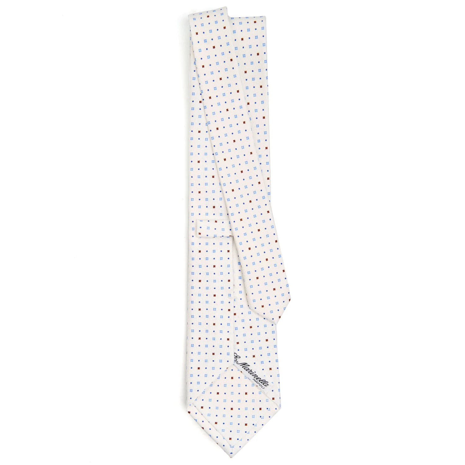 WHITE SARTORIAL CLASSIC SILK TIE - Image 3