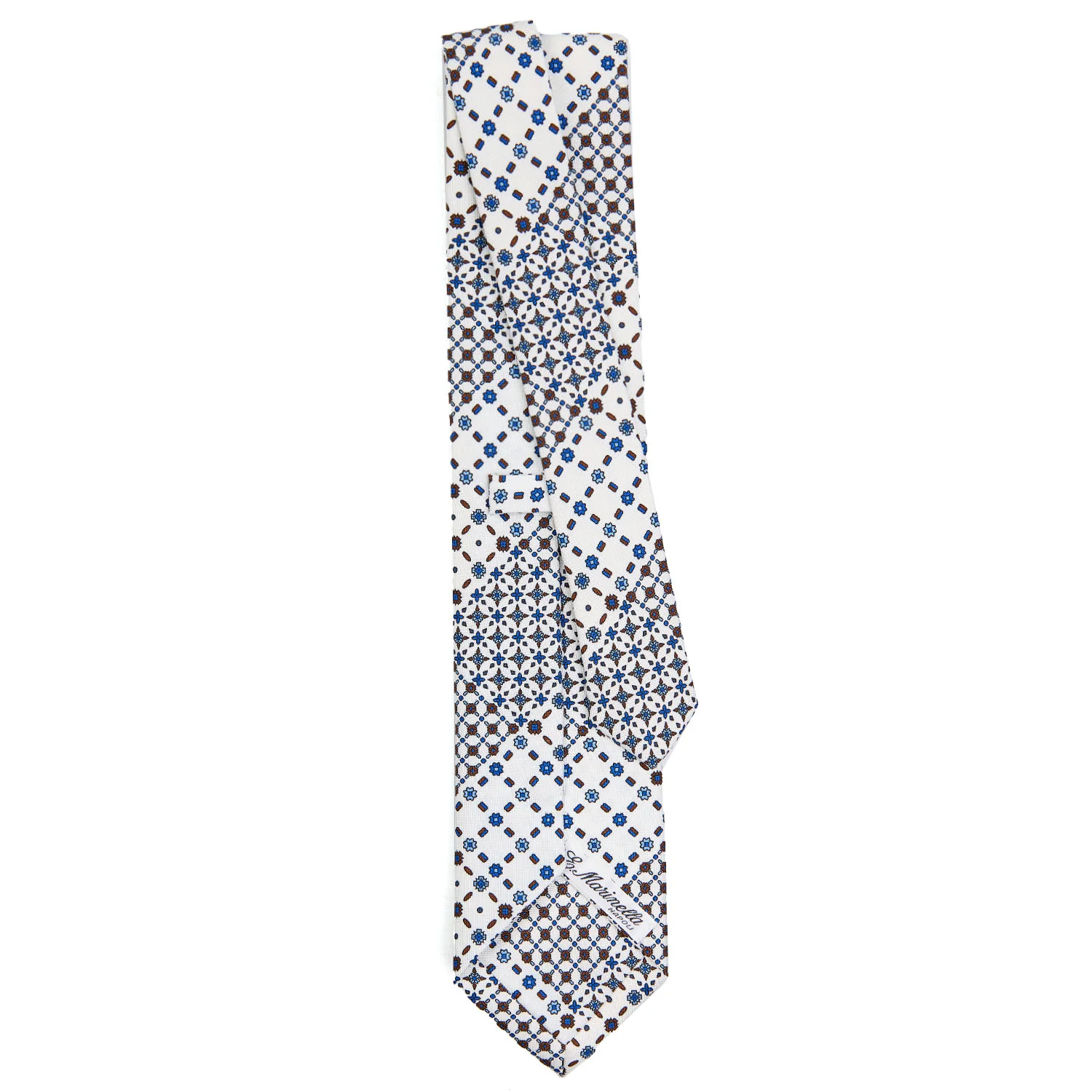WHITE SARTORIAL CLASSIC SILK TIE - Image 3