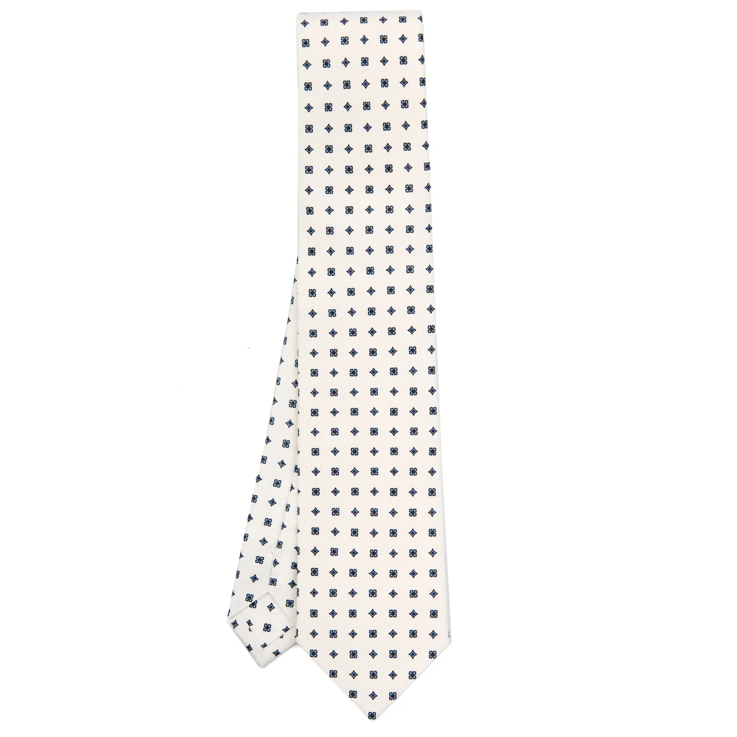 WHITE SARTORIAL CLASSIC SILK TIE - Image 2