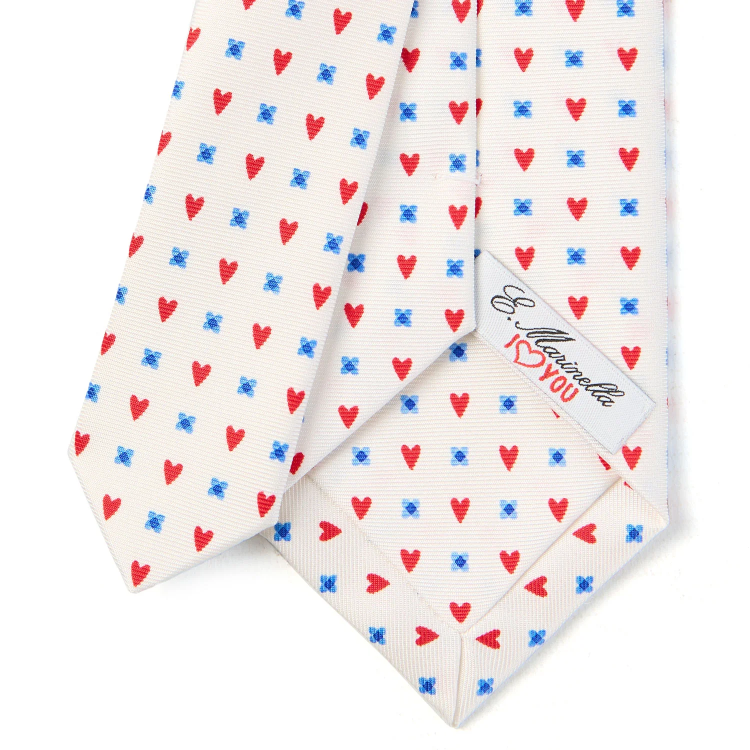 WHITE SARTORIAL CLASSIC SILK TIE