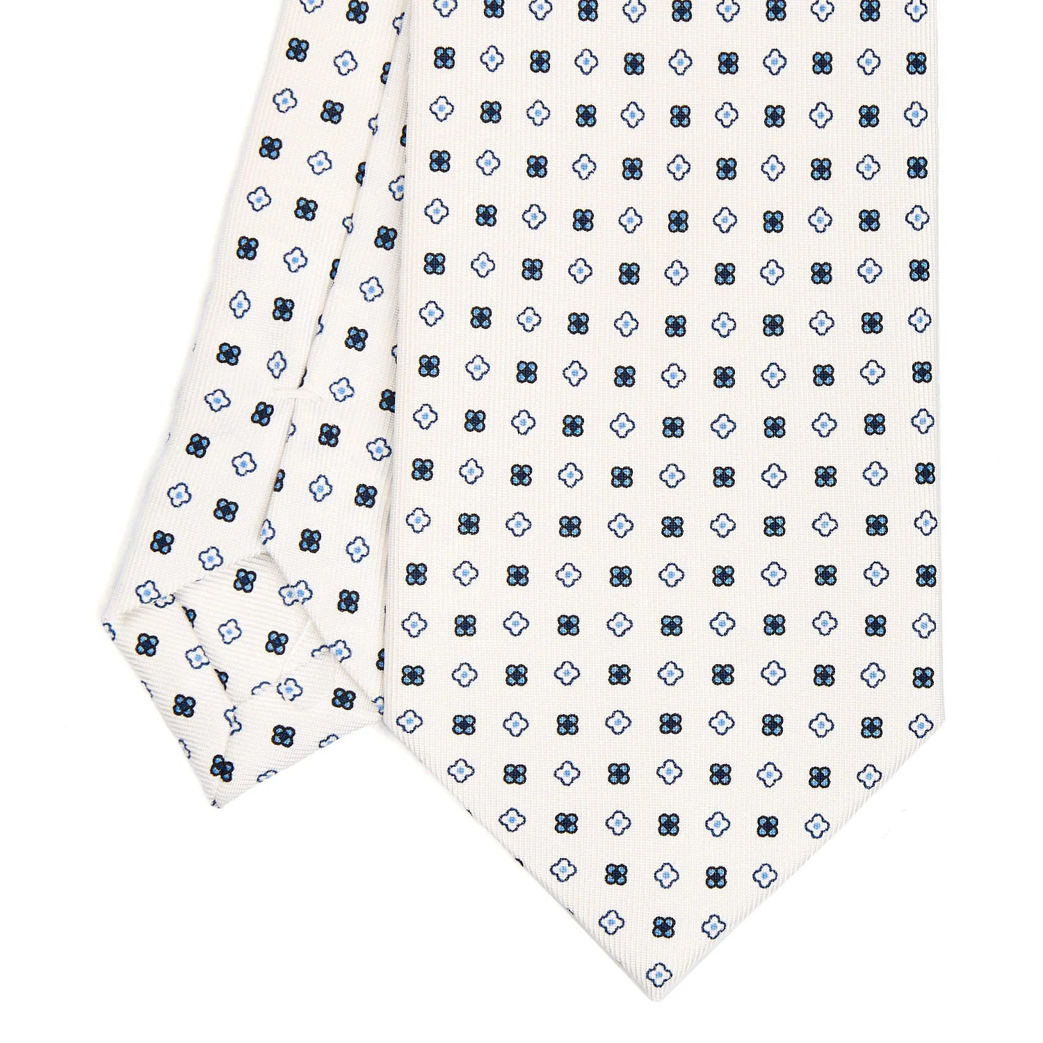 WHITE SARTORIAL CLASSIC SILK TIE