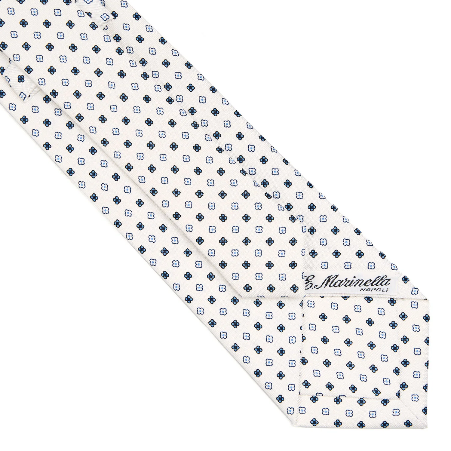 WHITE SARTORIAL CLASSIC SILK TIE - Image 4