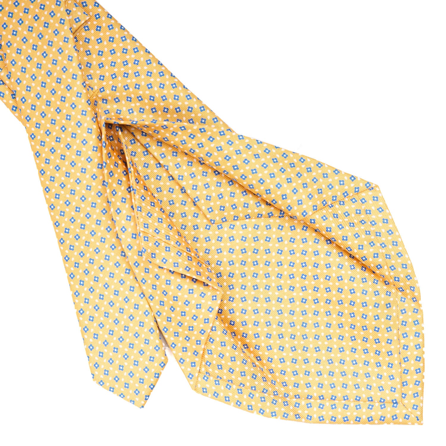 YELLOW 5 FOLD SARTORIAL SILK TIE