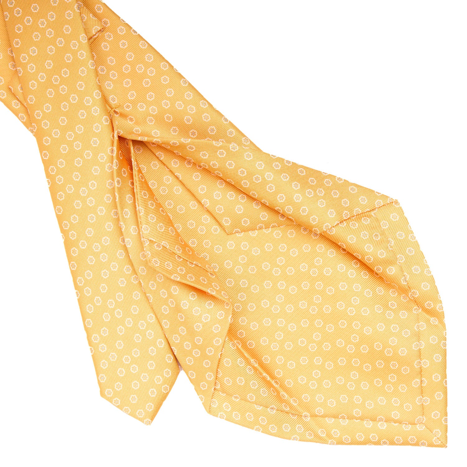YELLOW 5 FOLD SARTORIAL SILK TIE