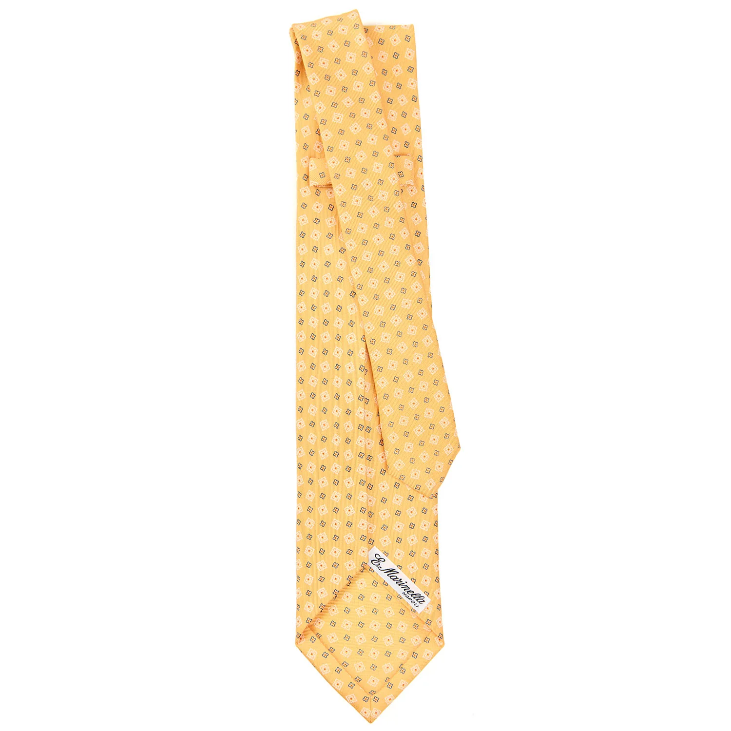 YELLOW 9 FOLD SARTORIAL SILK TIE - Image 3
