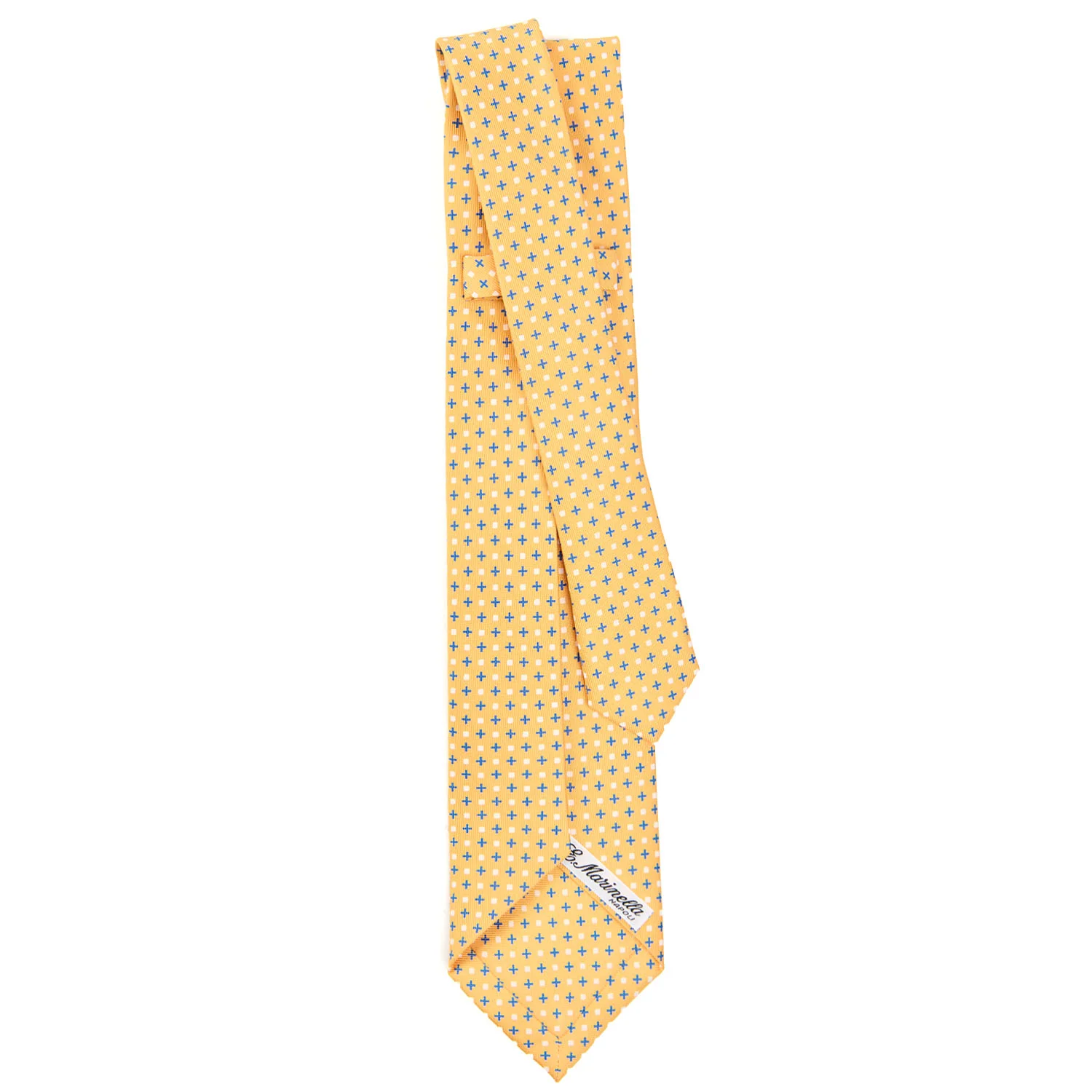 YELLOW 9 FOLD SARTORIAL SILK TIE - Image 3