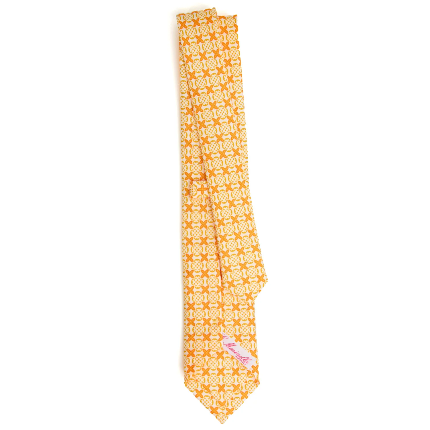 YELLOW CLASSIC LADY PRINTED SILK TIE - Image 3