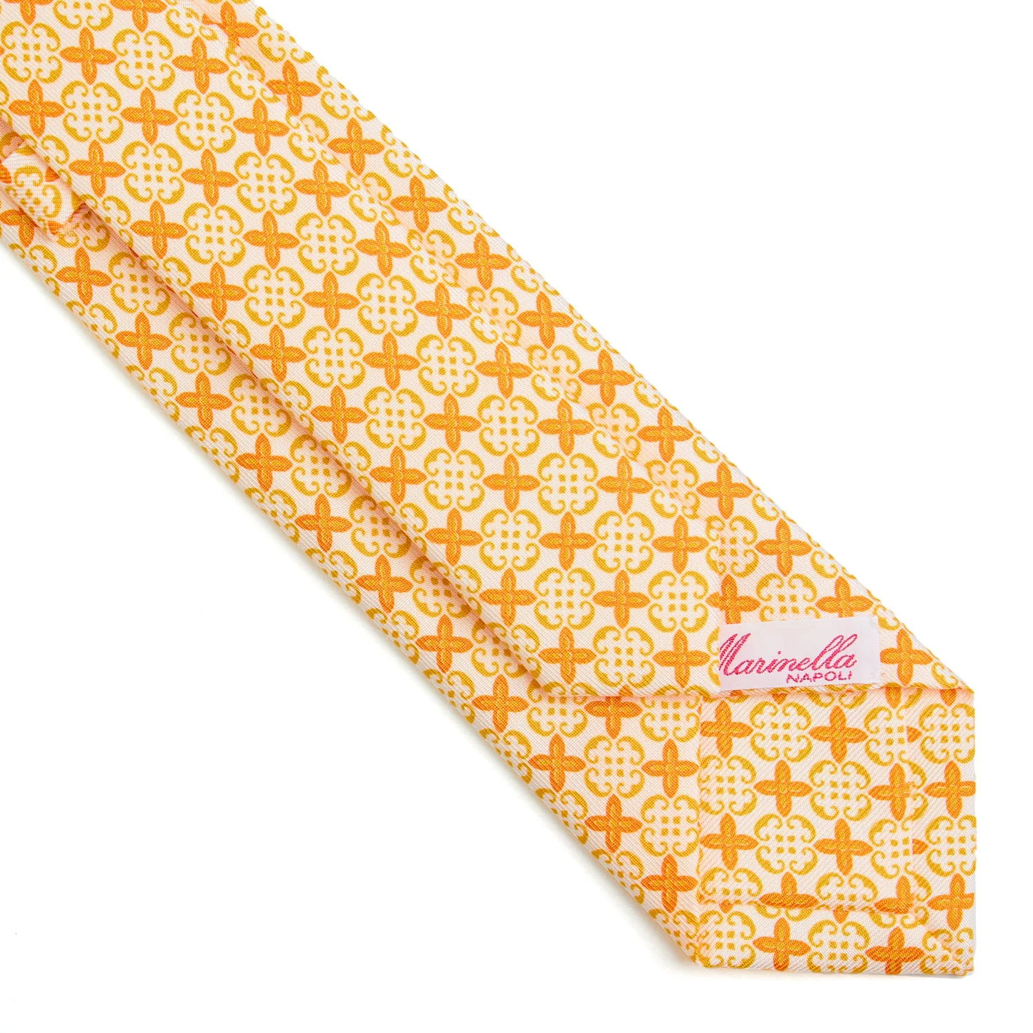 YELLOW CLASSIC LADY PRINTED SILK TIE - Image 4
