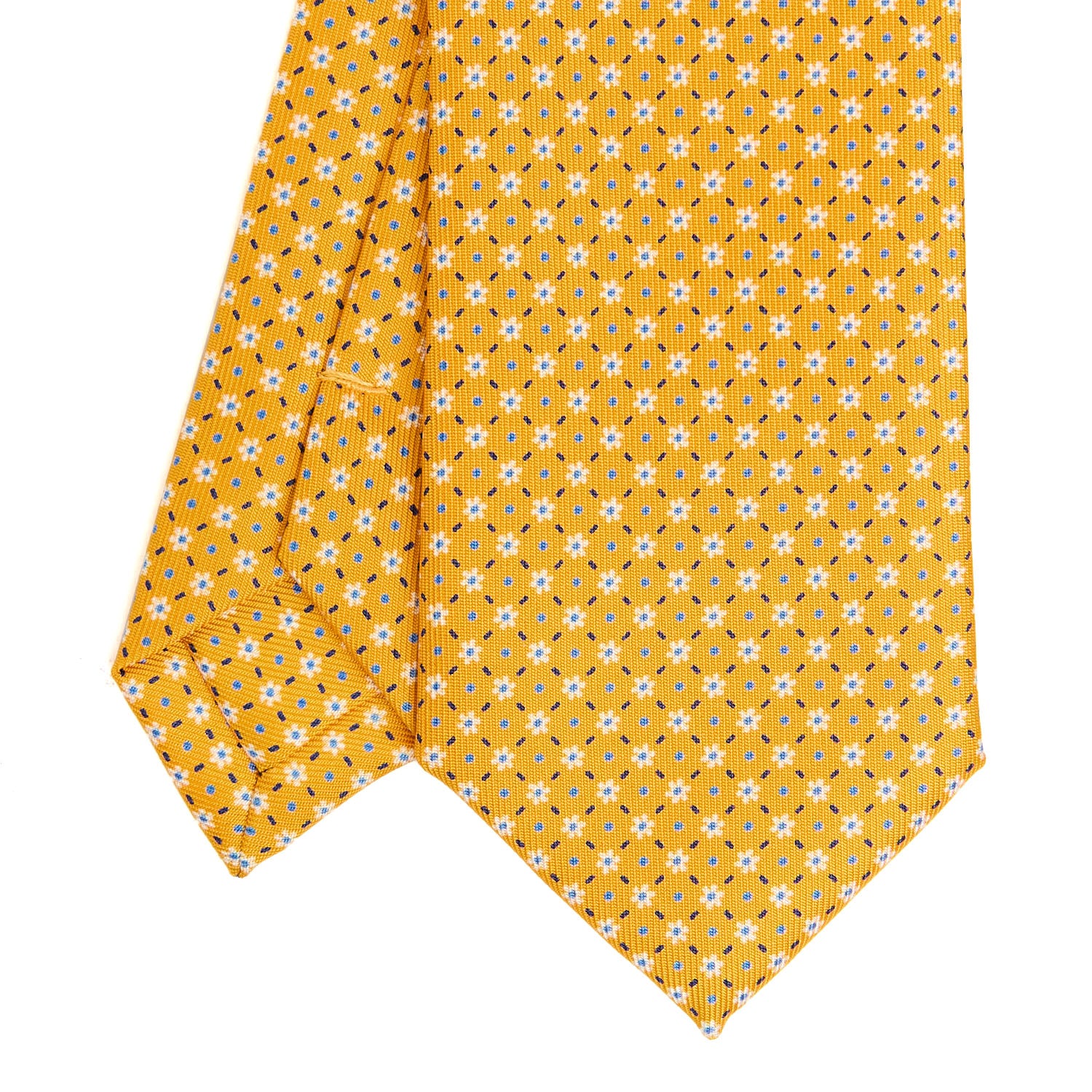 YELLOW SARTORIAL 7 CM SILK TIE