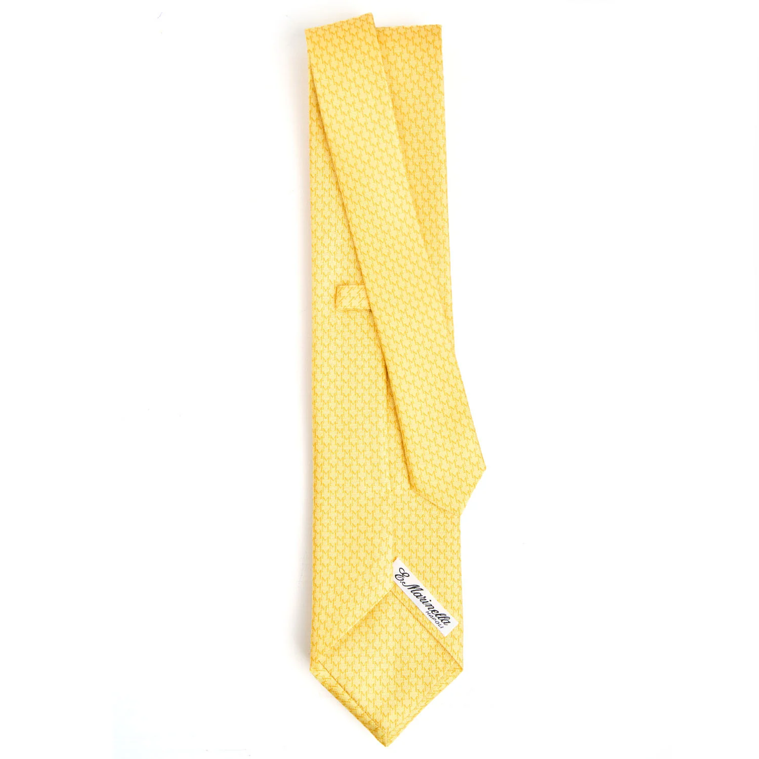 YELLOW SARTORIAL CLASSIC SILK TIE - Image 3