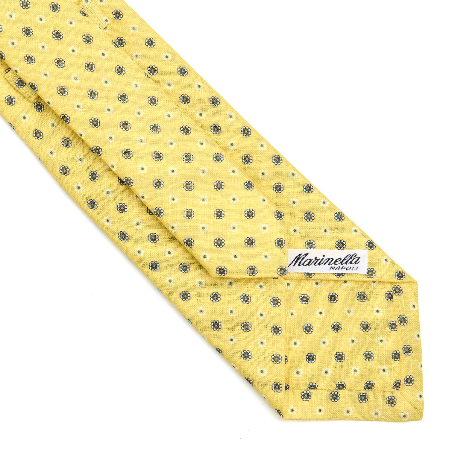 YELLOW SARTORIAL LINEN TIE - Image 4