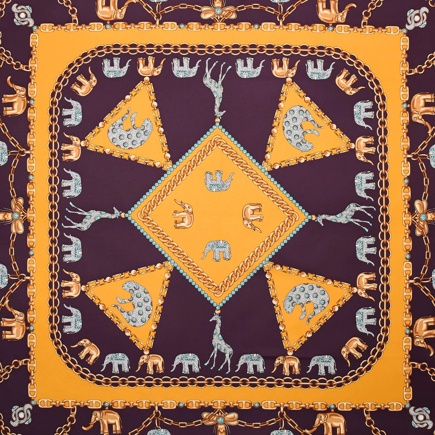 YELLOW SILK SCARF 90 - Image 3