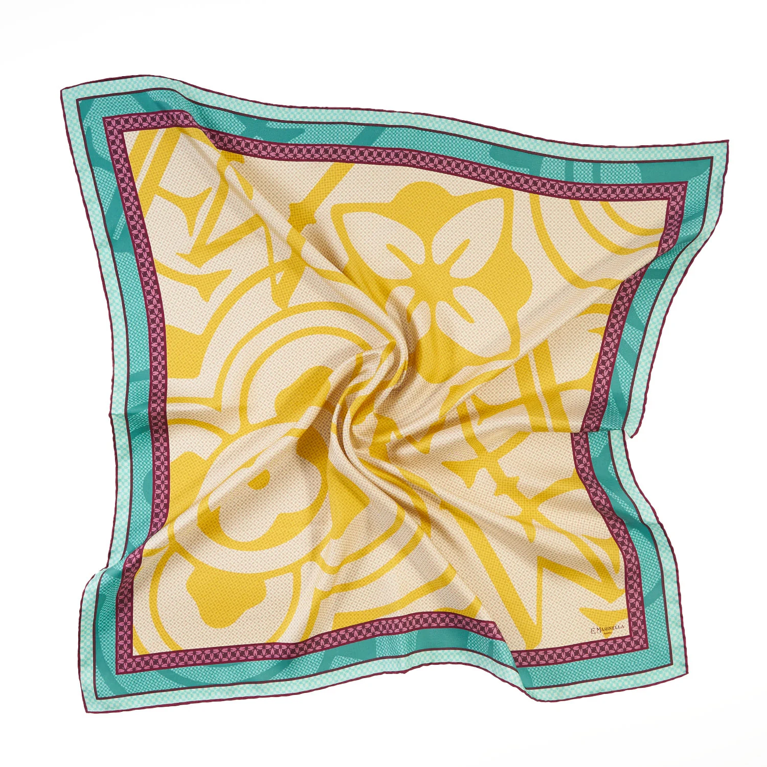 YELLOW SILK SCARF 90 - Image 4