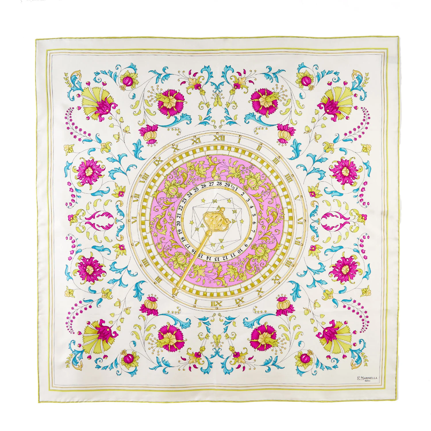 YELLOW SILK SCARF 90